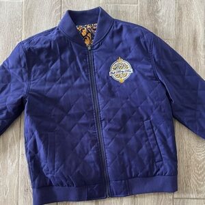 Club 33 Quilted Blue Bomber Jacket